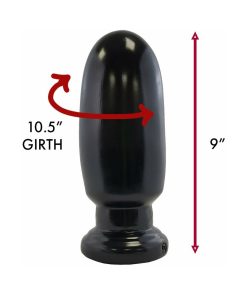 Prowler Red Thud 8 In. Anal Plug Black