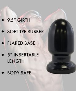 Prowler Red Thud 5 In. Anal Plug Black