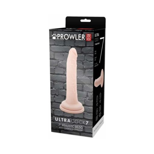 Prowler Red Ultra Cock 7 In. Realistic Dildo Vanilla