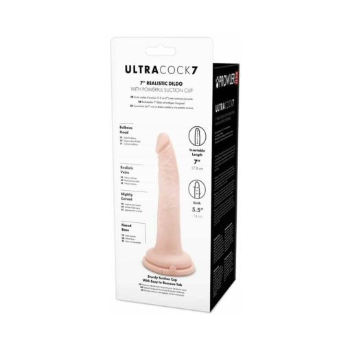 Prowler Red Ultra Cock 7 In. Realistic Dildo Vanilla - Image 5