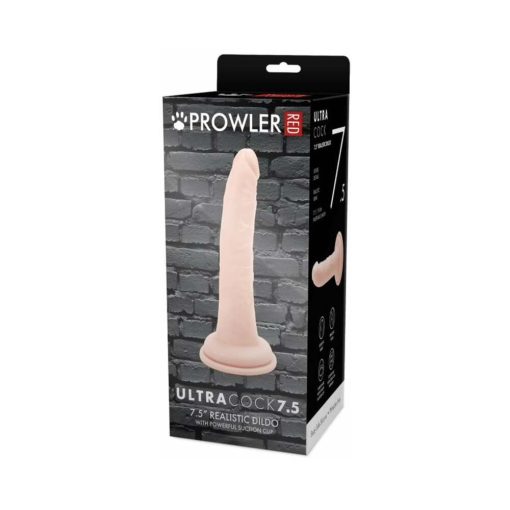 Prowler Red Ultra Cock 7.5 In. Realistic Dildo Vanilla