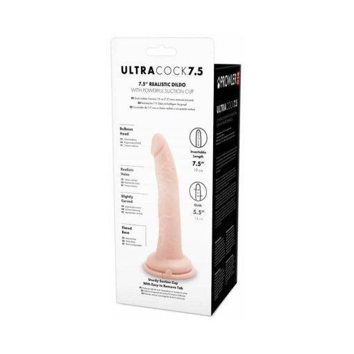 Prowler Red Ultra Cock 7.5 In. Realistic Dildo Vanilla - Image 5