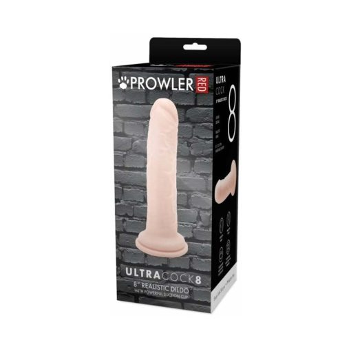 Prowler Red Ultra Cock 8 In. Realistic Dildo Vanilla