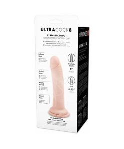Prowler Red Ultra Cock 8 In. Realistic Dildo Vanilla