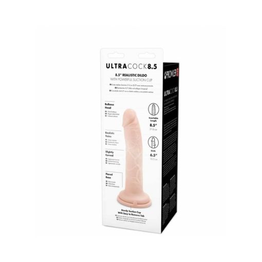 Prowler Red Ultra Cock 8.5 In. Realistic Dildo Vanilla - Image 5