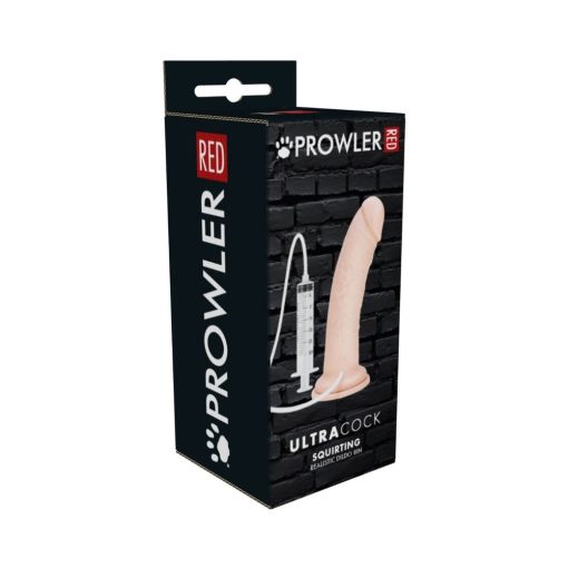 Prowler Red Ultra Cock 8 In. Realistic Squirting Dildo