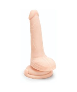 Prowler Red Ultra Cock 6 In. Realistic Dual Density Dildo With Balls Vanilla