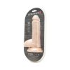 Prowler Red Ultra Cock 8 In. Realistic Dual Density Dildo With Balls Vanilla