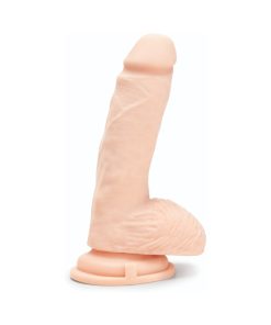 Prowler Red Ultra Cock 8 In. Realistic Dual Density Dildo With Balls Vanilla