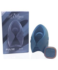 Hot Octopuss Pulse Duo Rechargeable Remote Control Vibrating Stroker Blue