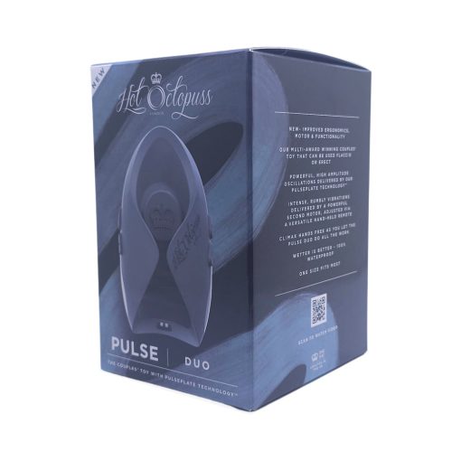 Hot Octopuss Pulse Duo Rechargeable Remote Control Vibrating Stroker Blue - Image 11