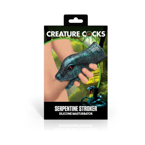 Creature Cocks Serpentine Stroker Silicone Masturbator Green - Image 12