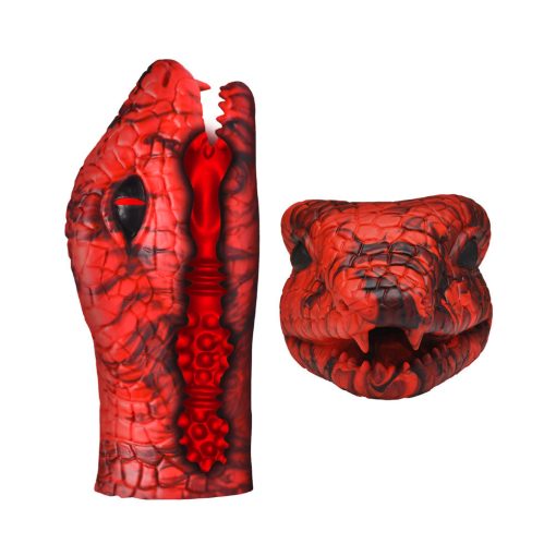 Creature Cocks Serpentine Stroker Silicone Masturbator Red - Image 7