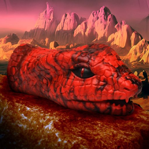 Creature Cocks Serpentine Stroker Silicone Masturbator Red - Image 8