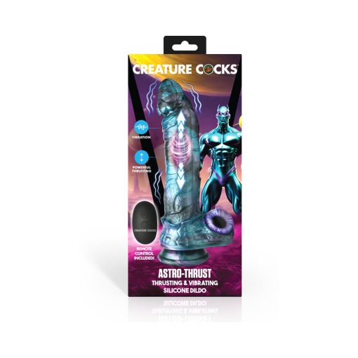 Creature Cocks Astro-Thrust Thrusting & Vibrating Silicone Dildo - Image 9