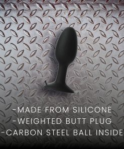 Prowler Red Weighted Butt Plug Black S