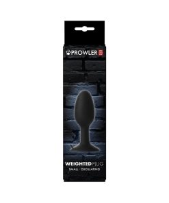 Prowler Red Weighted Butt Plug Black S