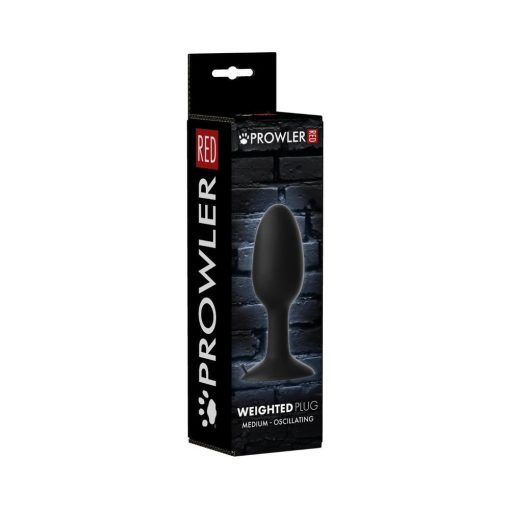 Prowler Red Weighted Butt Plug Black M