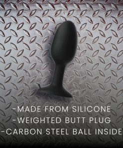 Prowler Red Weighted Butt Plug Black M