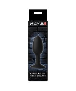 Prowler Red Weighted Butt Plug Black M
