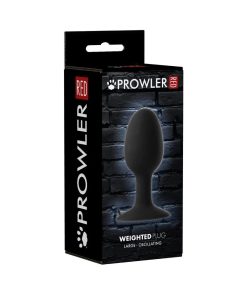 Prowler Red Weighted Butt Plug Black L