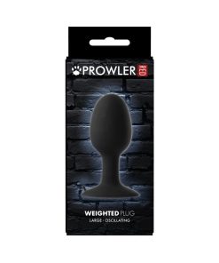 Prowler Red Weighted Butt Plug Black L