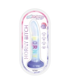 Cotton Candy Dirty Talk Horny Bitch 8 In. Silicone Dildo