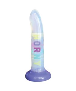 Cotton Candy Dirty Talk Horny Bitch 8 In. Silicone Dildo