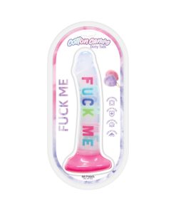 Cotton Candy Dirty Talk Fuck Me 8 In. Silicone Dildo