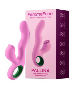 Femmefunn Pallina Triple Action Thumping Rabbit Vibrator Pink