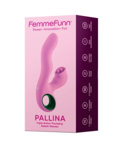 Femmefunn Pallina Triple Action Thumping Rabbit Vibrator Pink