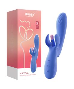Honey Play Box Fortexa App-Controlled Kinky Finger Flapping Dual Stimulator Blue