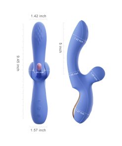 Honey Play Box Fortexa App-Controlled Kinky Finger Flapping Dual Stimulator Blue