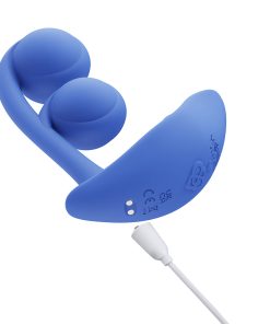 Honey Play Box Fortexa App-Controlled Kinky Finger Flapping Dual Stimulator Blue