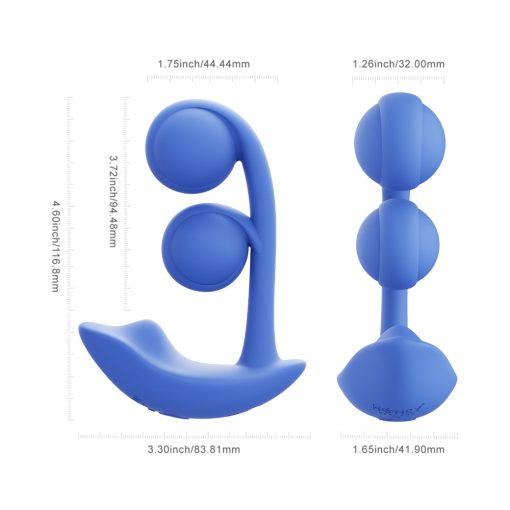 Honey Play Box Fortexa App-Controlled Kinky Finger Flapping Dual Stimulator Blue - Image 12