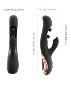 Honey Play Box Gem Pressure Sensing App-Controlled Twin Balls Rabbit Black