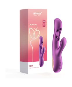 Honey Play Box Gem Pressure Sensing App-Controlled Twin Balls Rabbit Purple
