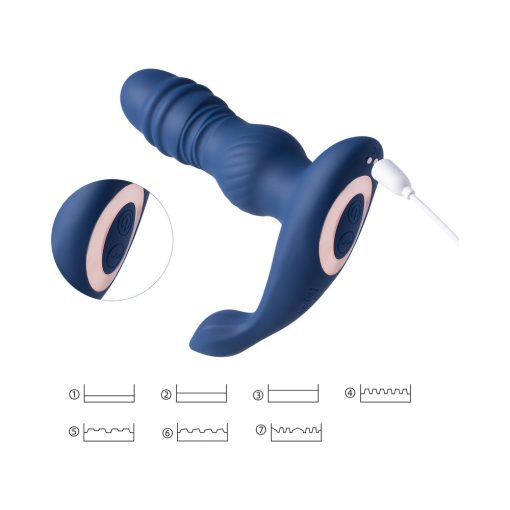 Honey Play Box Jaden Thrusting Vibrating Prostate Massager Indigo - Image 5