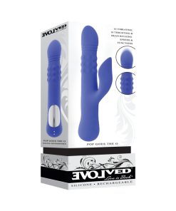 Evolved Pop Goes The O Dual Stimulator Blue
