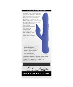 Evolved Pop Goes The O Dual Stimulator Blue