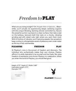Playboy Sittin' & Spinnin' 2 AM – Remote Vibrating & Spinning Ride-On Toy