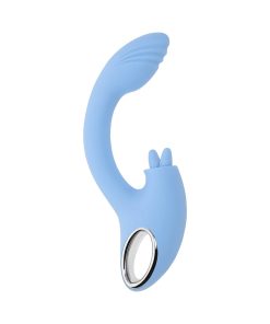 Playboy Sapphire Sky – Double Tongue Dual Vibrator with G-Spot Curve