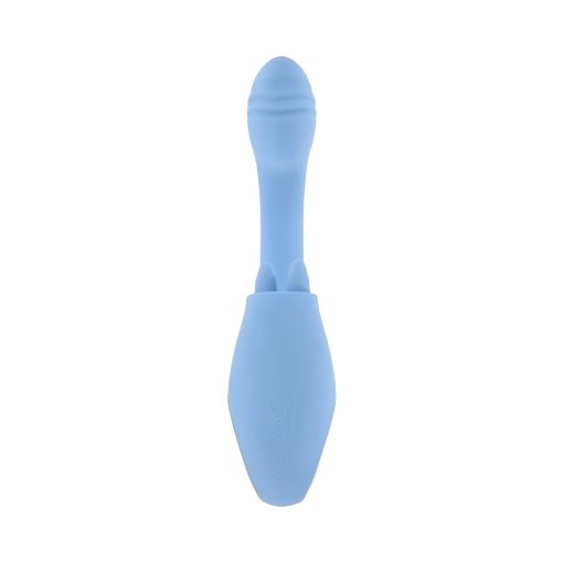 Playboy Sapphire Sky – Double Tongue Dual Vibrator with G-Spot Curve - Image 5