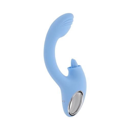 Playboy Sapphire Sky – Double Tongue Dual Vibrator with G-Spot Curve - Image 6