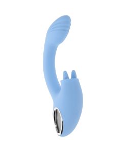Playboy Sapphire Sky – Double Tongue Dual Vibrator with G-Spot Curve