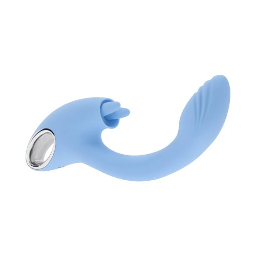 Playboy Sapphire Sky – Double Tongue Dual Vibrator with G-Spot Curve - Image 9