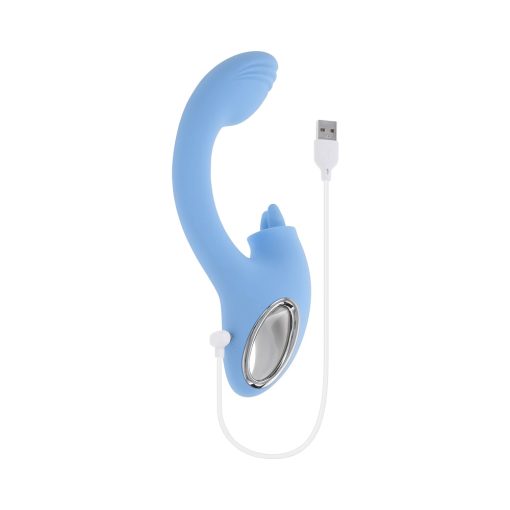 Playboy Sapphire Sky – Double Tongue Dual Vibrator with G-Spot Curve - Image 10