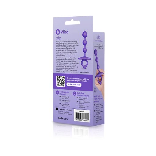 B-Vibe Butties Zip Silicone Anal Bead - Image 8