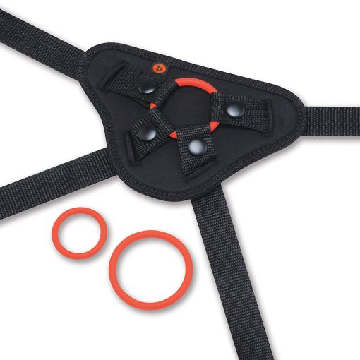 B-Vibe Beginners Strap-On Harness Set With 5 In. Silicone Dildo Peg - Image 7