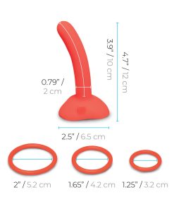 B-Vibe Beginners Strap-On Harness Set With 5 In. Silicone Dildo Peg